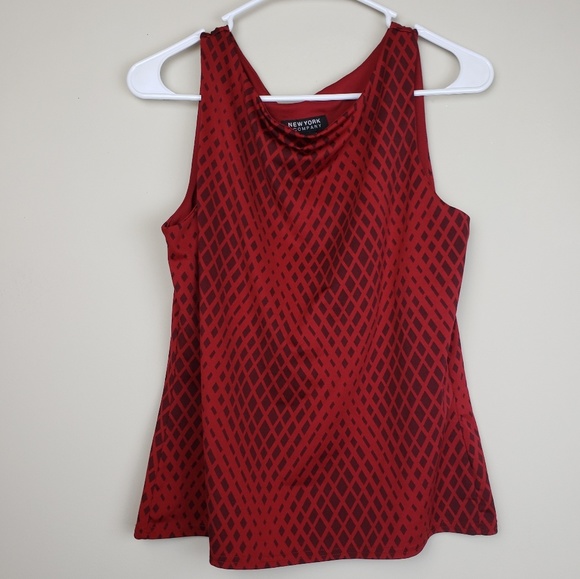 New York & Company Tops - New York & Company | Sleeveless Red Blouse